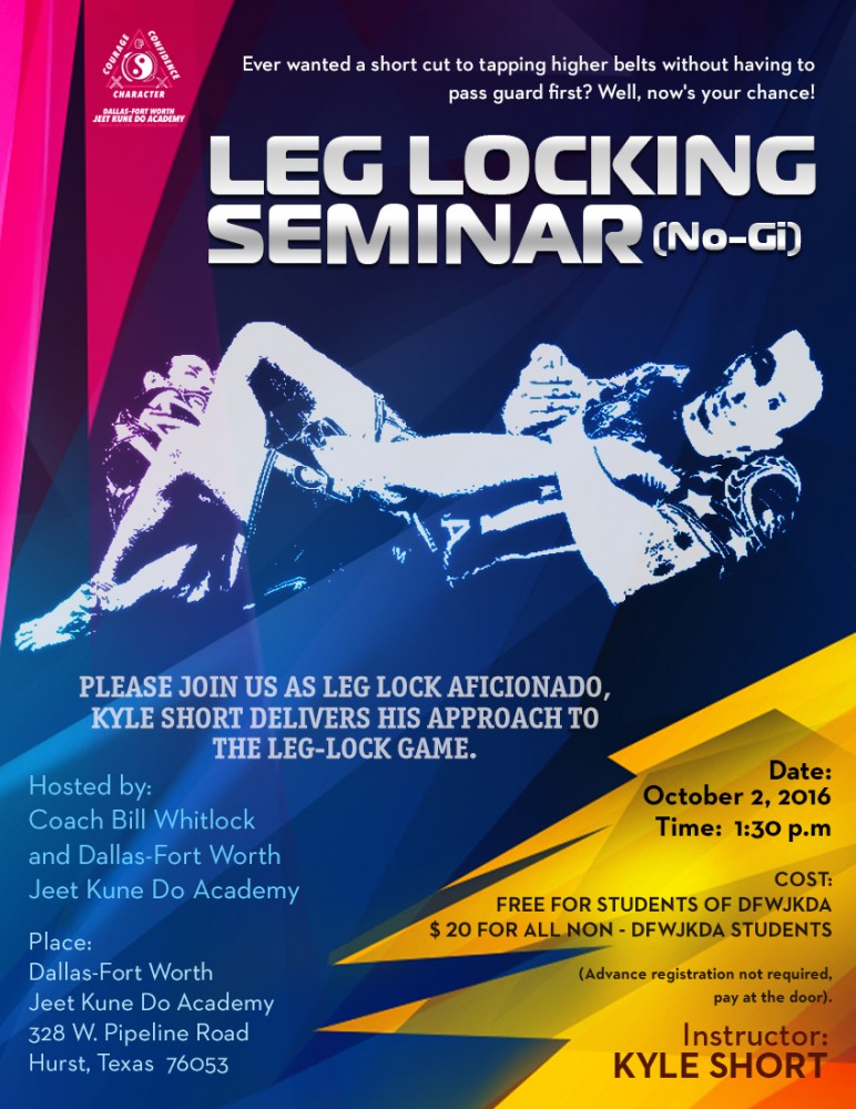 Leg locking seminar by Kyle Short